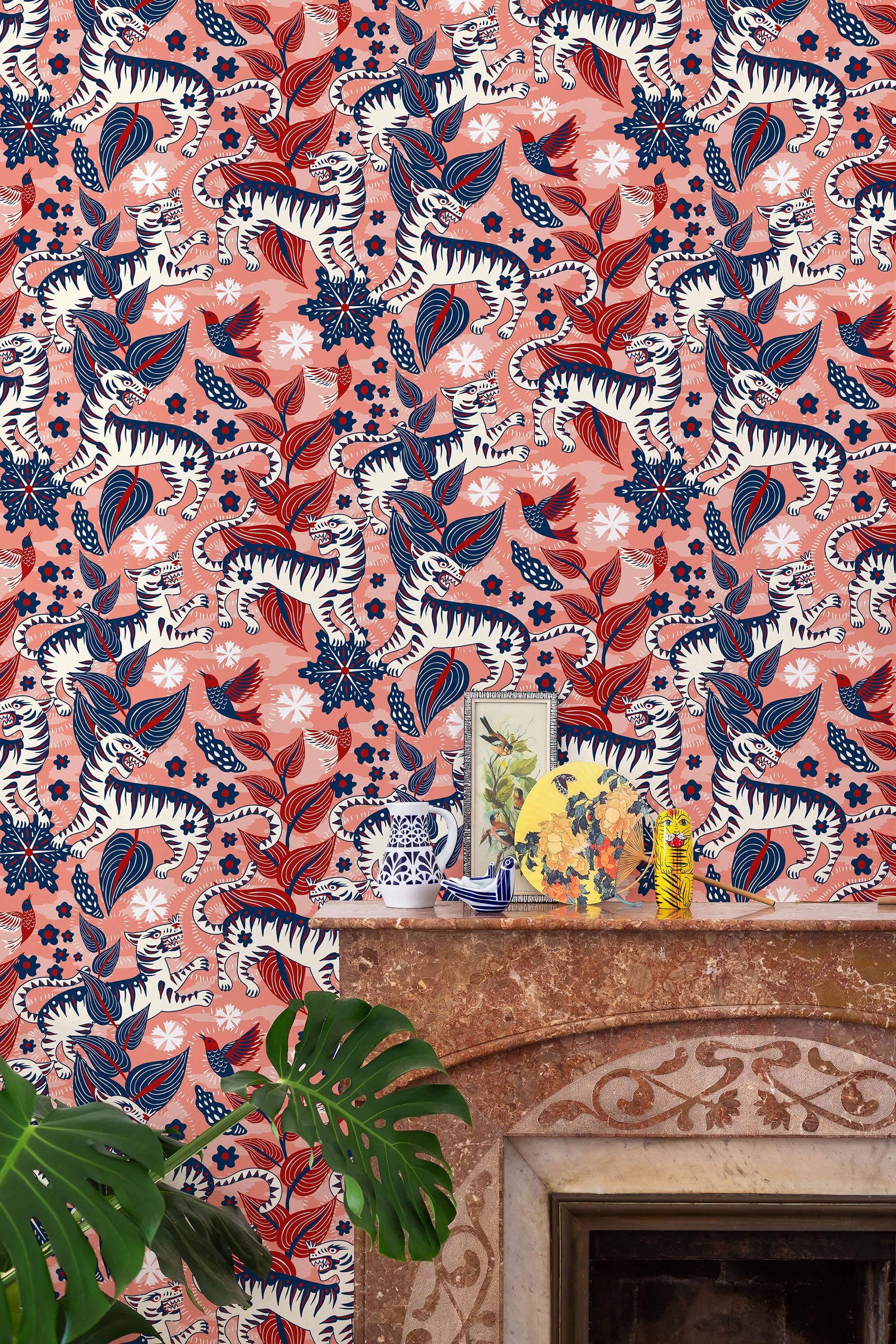 Selva de Tigres Sunset 40th Anniversary Wallpaper by Coordonné
