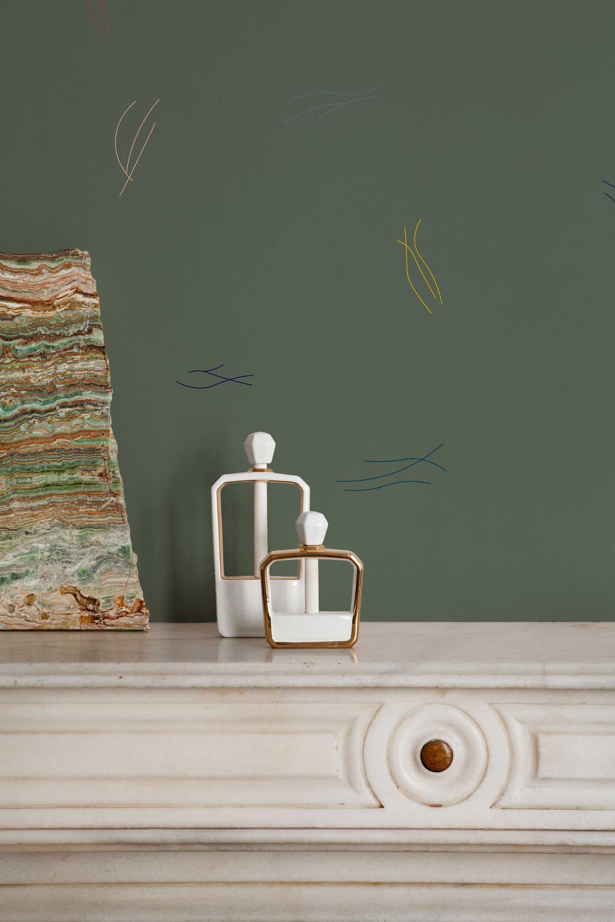 Algae Tropical Mural by Coordonné