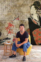 Geisha Graffiti Hikari Mural by Coordonné