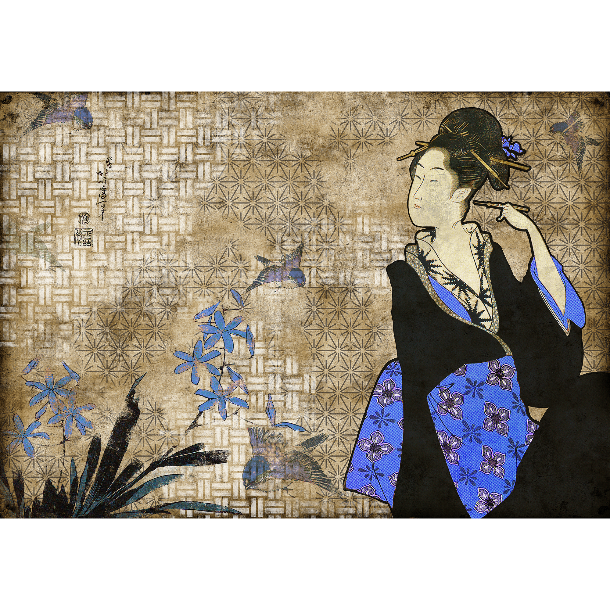 Geisha Graffiti Kage Mural by Coordonné