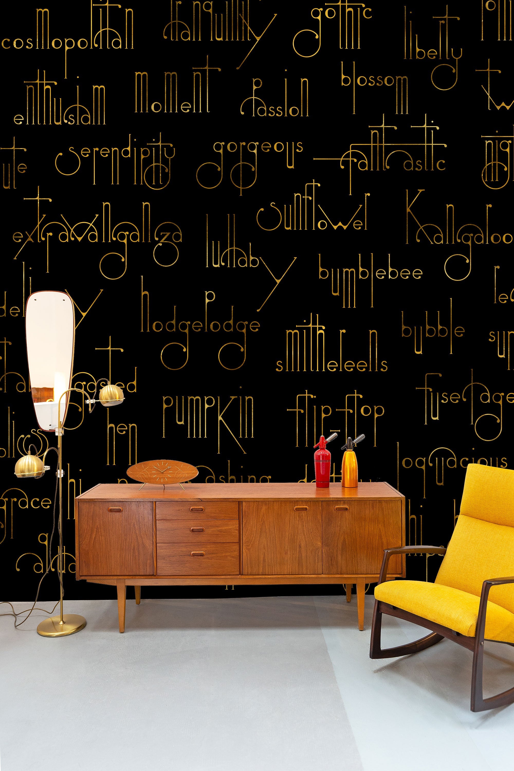 Beautiful Words Onyx Mural by Coordonné