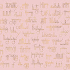 Beautiful Words Flamingo Mural by Coordonné