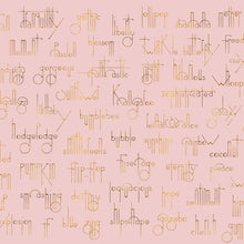 Beautiful Words Flamingo Mural by Coordonné
