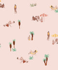 One Day at the Beach Pink Sand 40th Anniversary Wallpaper by Coordonné