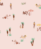 One Day at the Beach Pink Sand 40th Anniversary Wallpaper by Coordonné