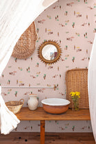 One Day at the Beach Pink Sand 40th Anniversary Wallpaper by Coordonné