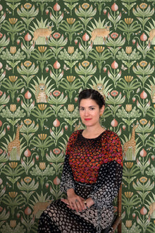 Natural Habitat Green Mural by Coordonné