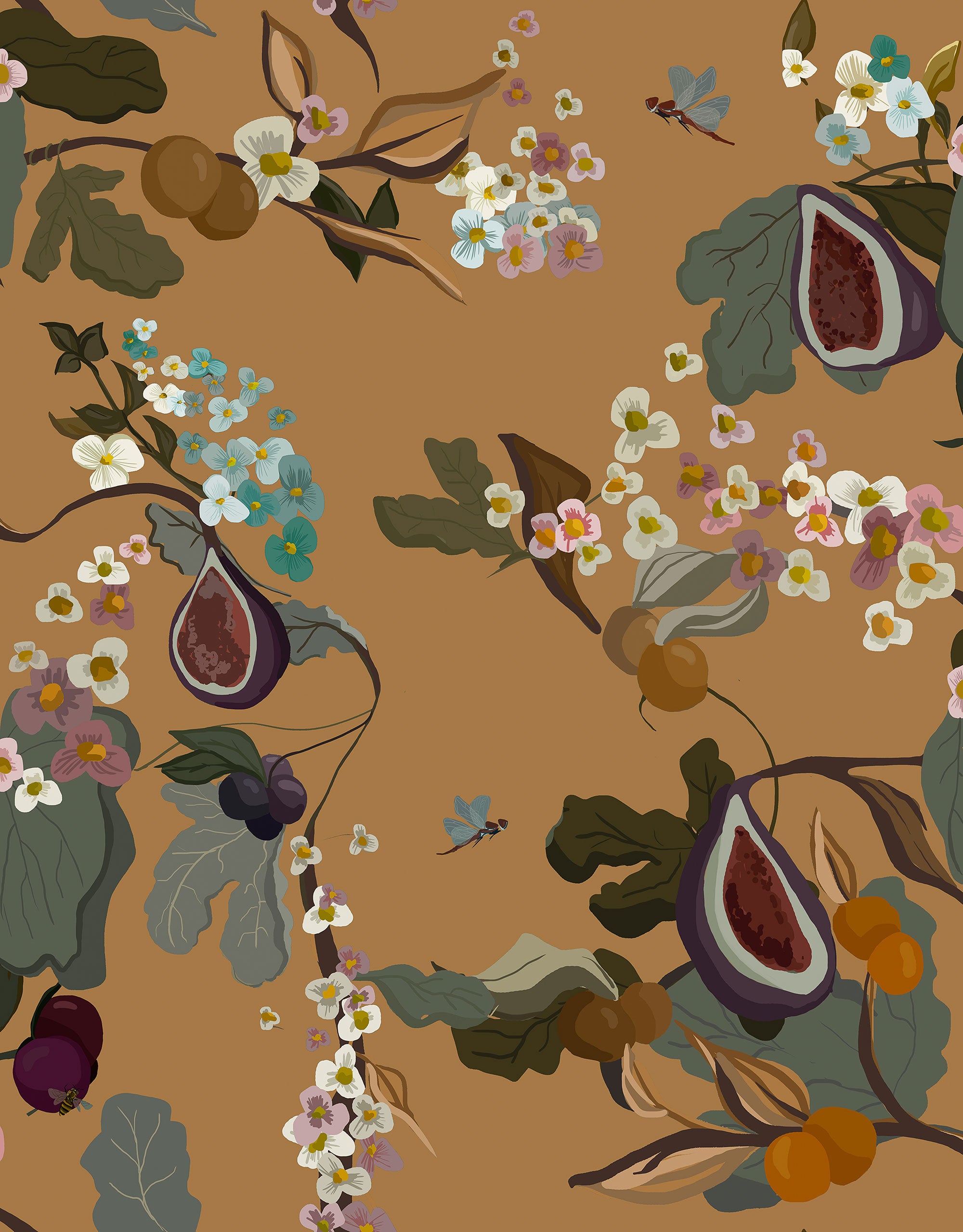 Fruits Gold 40th Anniversary Wallpaper by Coordonné