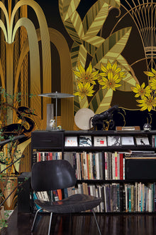 Rue Babylone Gold Mural by Coordonné