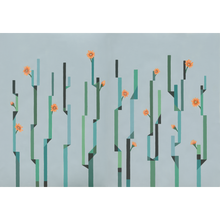 Flor De Cactus Día Mural by Coordonné