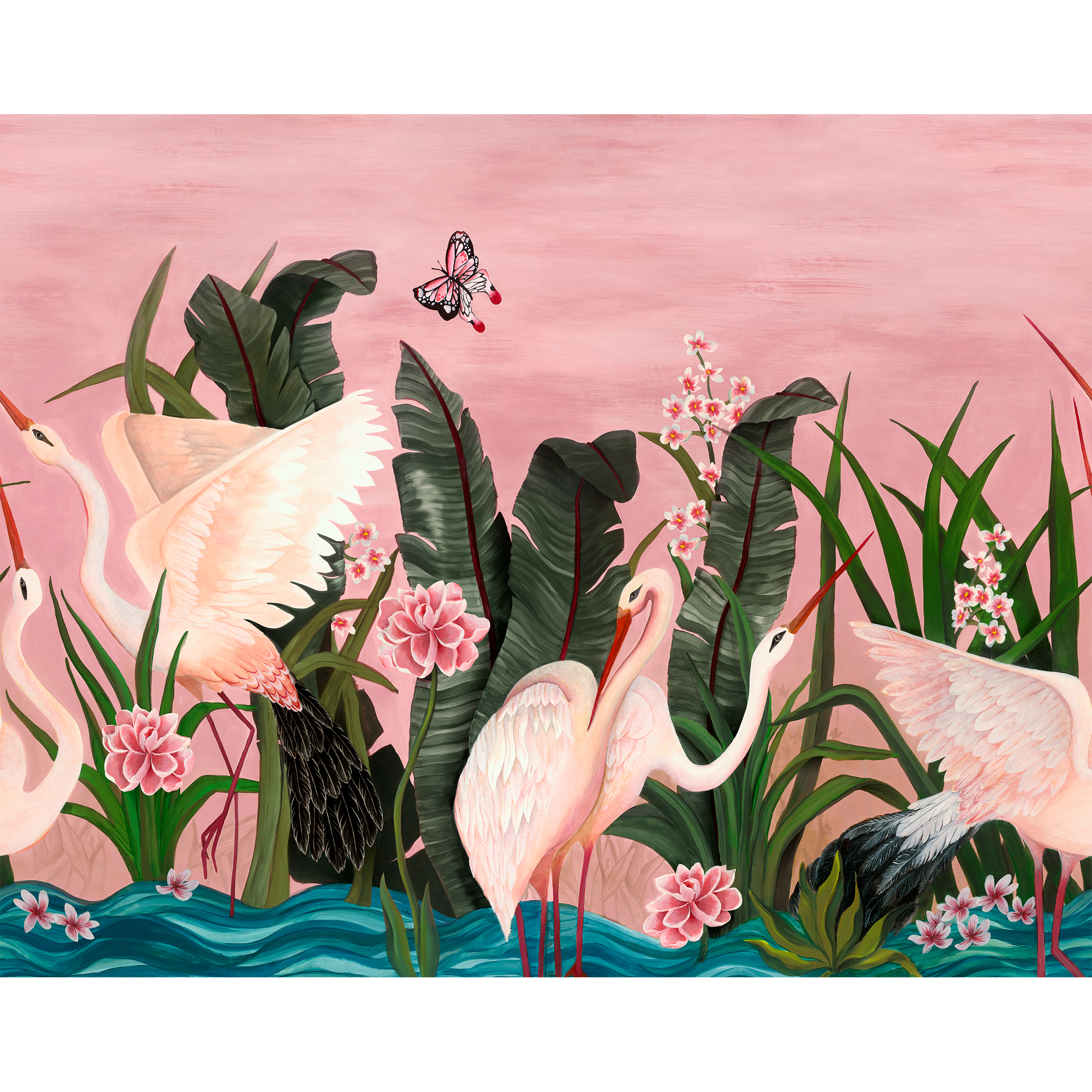 Believe In Flight Sunrise Flight Mural by Coordonné