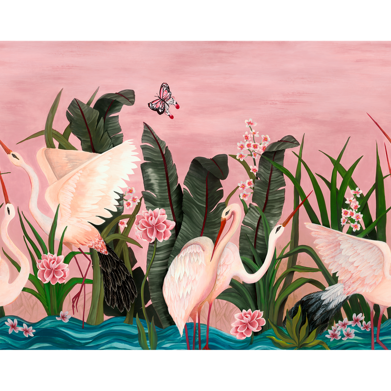 Believe In Flight Sunrise Flight Mural by Coordonné
