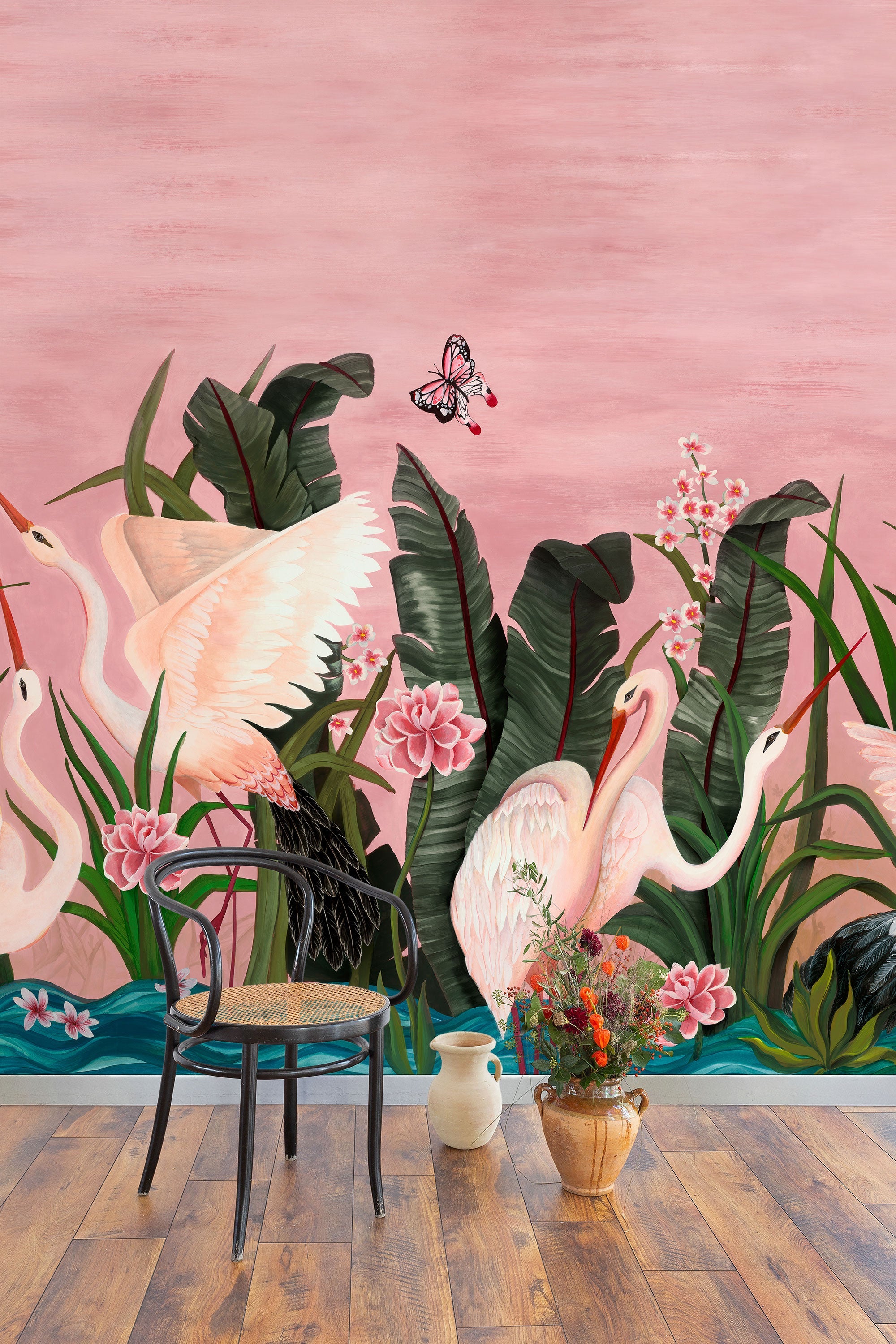 Believe In Flight Sunrise Flight Mural by Coordonné