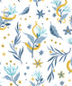 Serpientes y Flores Light 40th Anniversary Wallpaper by Coordonné