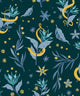 Serpientes y Flores Dark 40th Anniversary Wallpaper by Coordonné