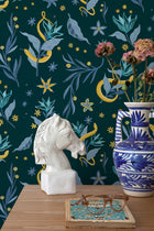 Serpientes y Flores Dark 40th Anniversary Wallpaper by Coordonné