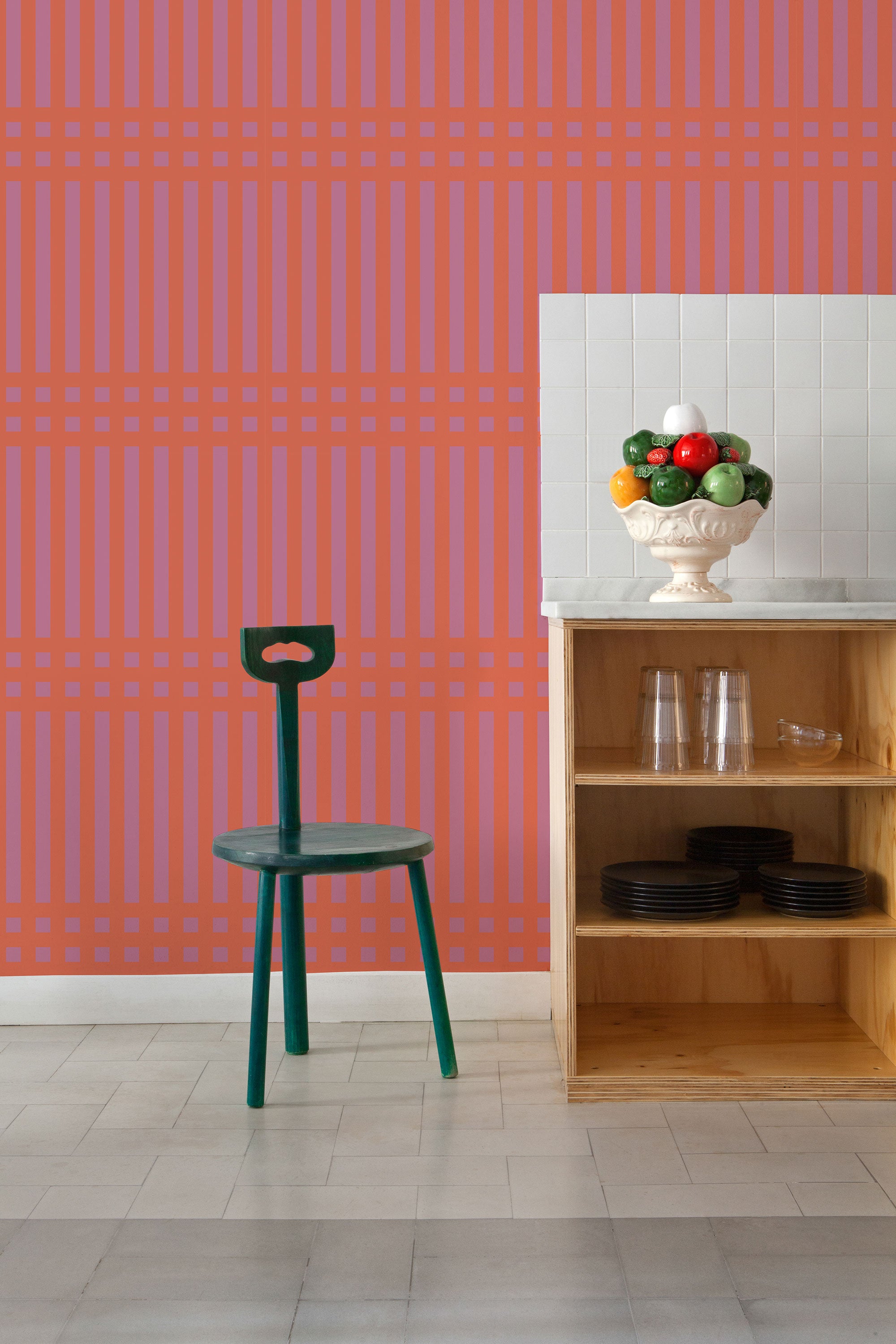 Grids Light 40th Anniversary Wallpaper by Coordonné