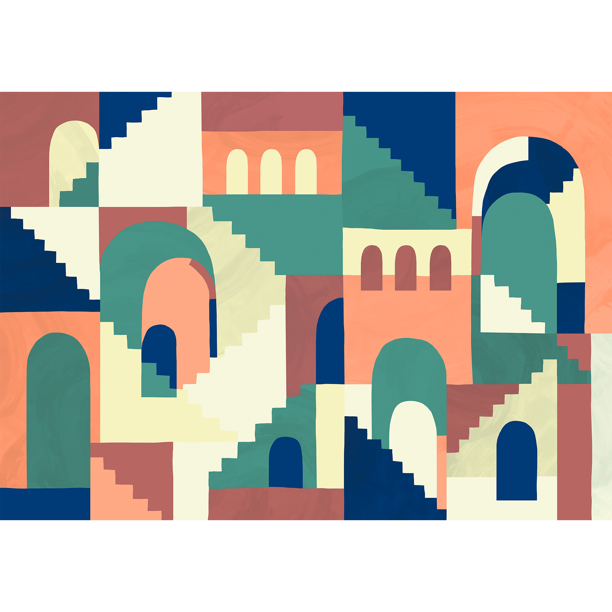 Architopie Vivid Mural by Coordonné