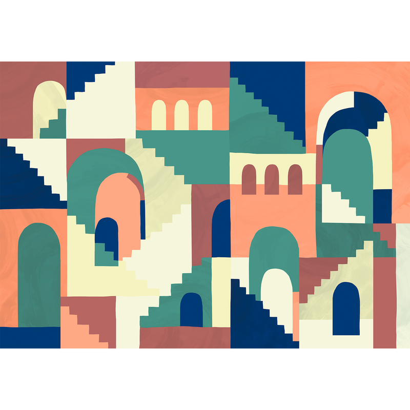 Architopie Vivid Mural by Coordonné