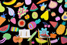Sabor Mediterráneo Tropical night Mural by Coordonné