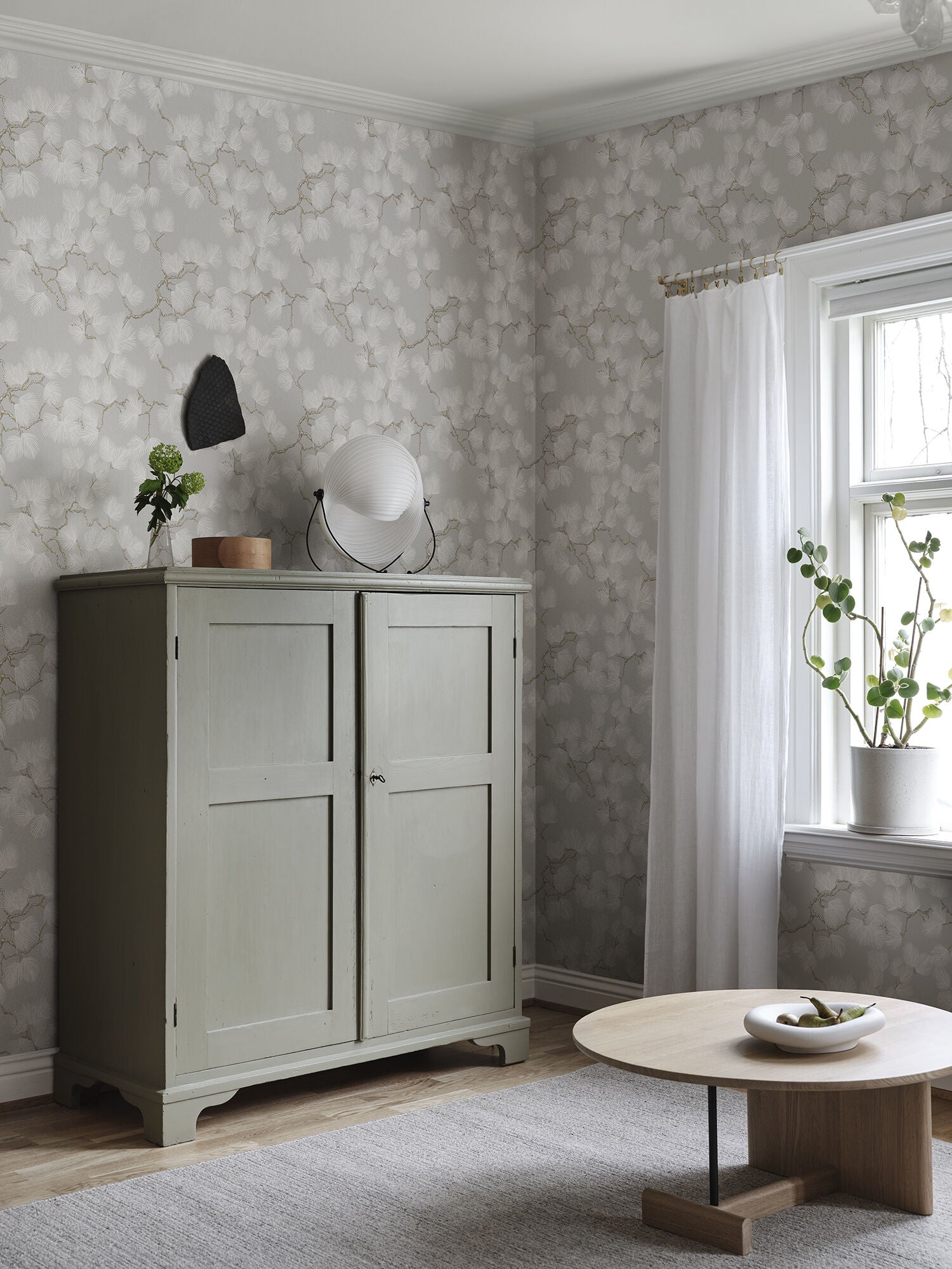 804-21 Gray Pine Mons Klint Wallpaper by Sandberg