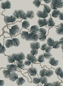 804-78 Green Pine Mons Klint Wallpaper by Sandberg