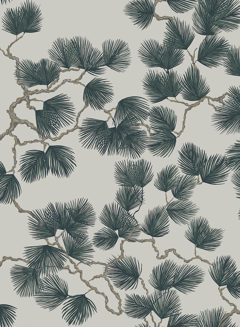804-78 Green Pine Mons Klint Wallpaper by Sandberg