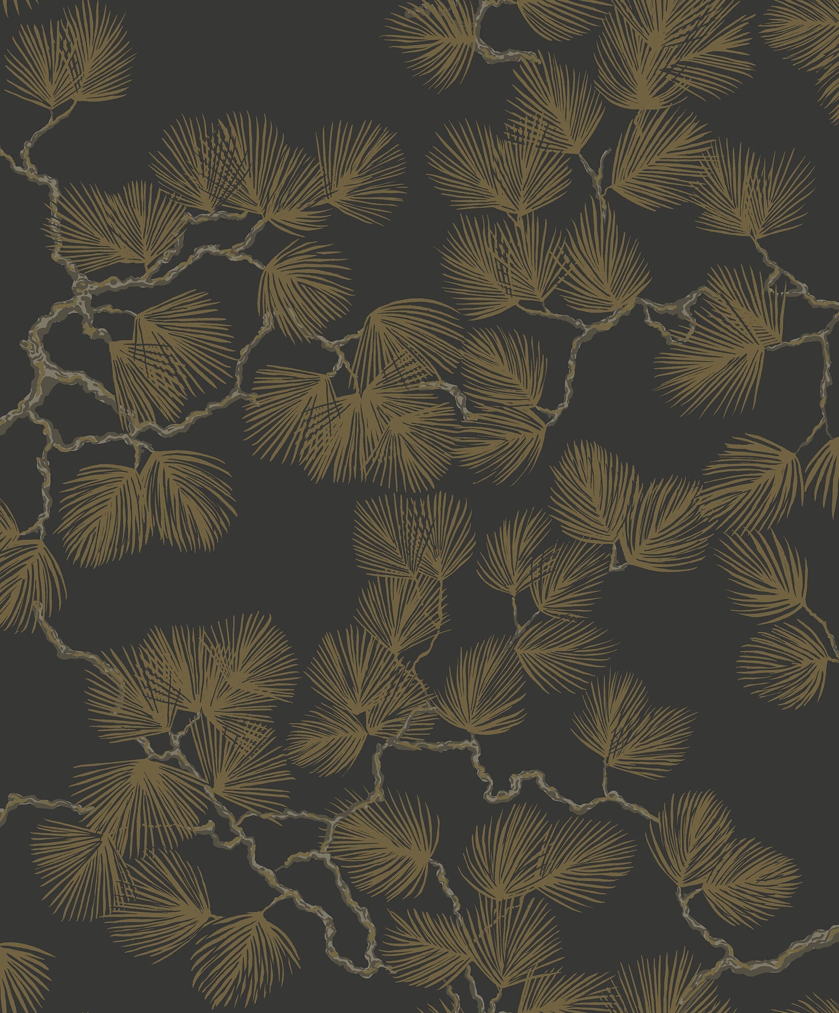 804-99 Black Pine Mons Klint Wallpaper by Sandberg