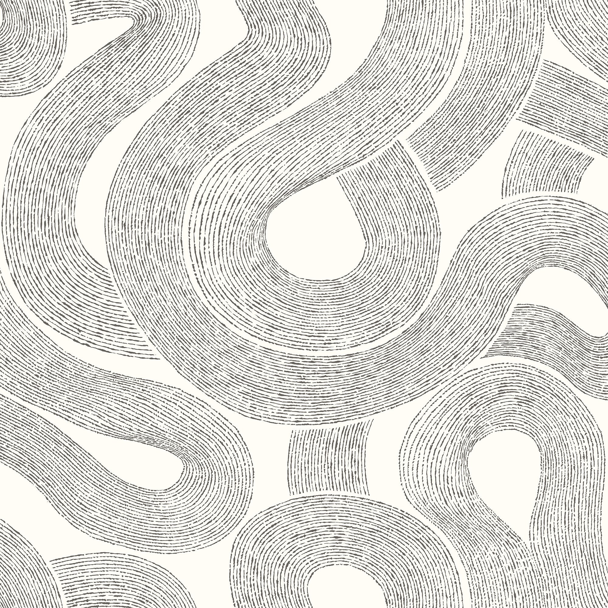 805-01 White Zen Mons Klint Wallpaper by Sandberg