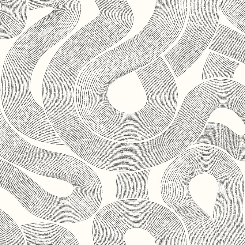 805-01 White Zen Mons Klint Wallpaper by Sandberg