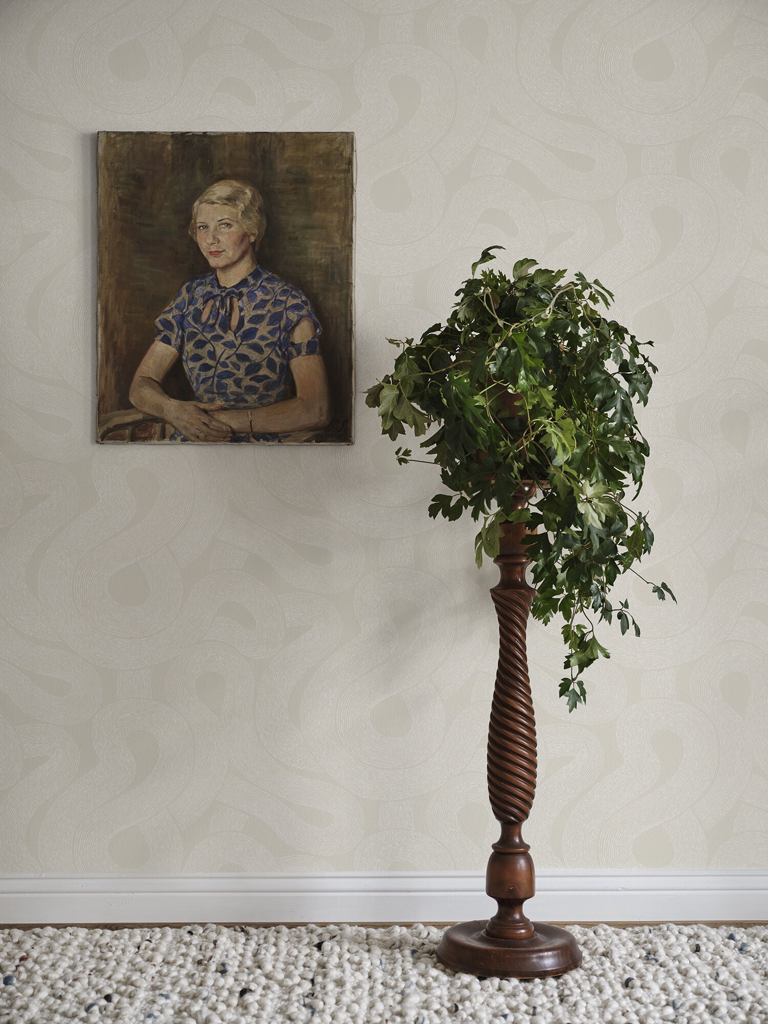 805-21 Gray Zen Mons Klint Wallpaper by Sandberg