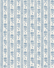 8052 Nejlikerand Light Blue Anno II Wallpaper by Boråstapeter