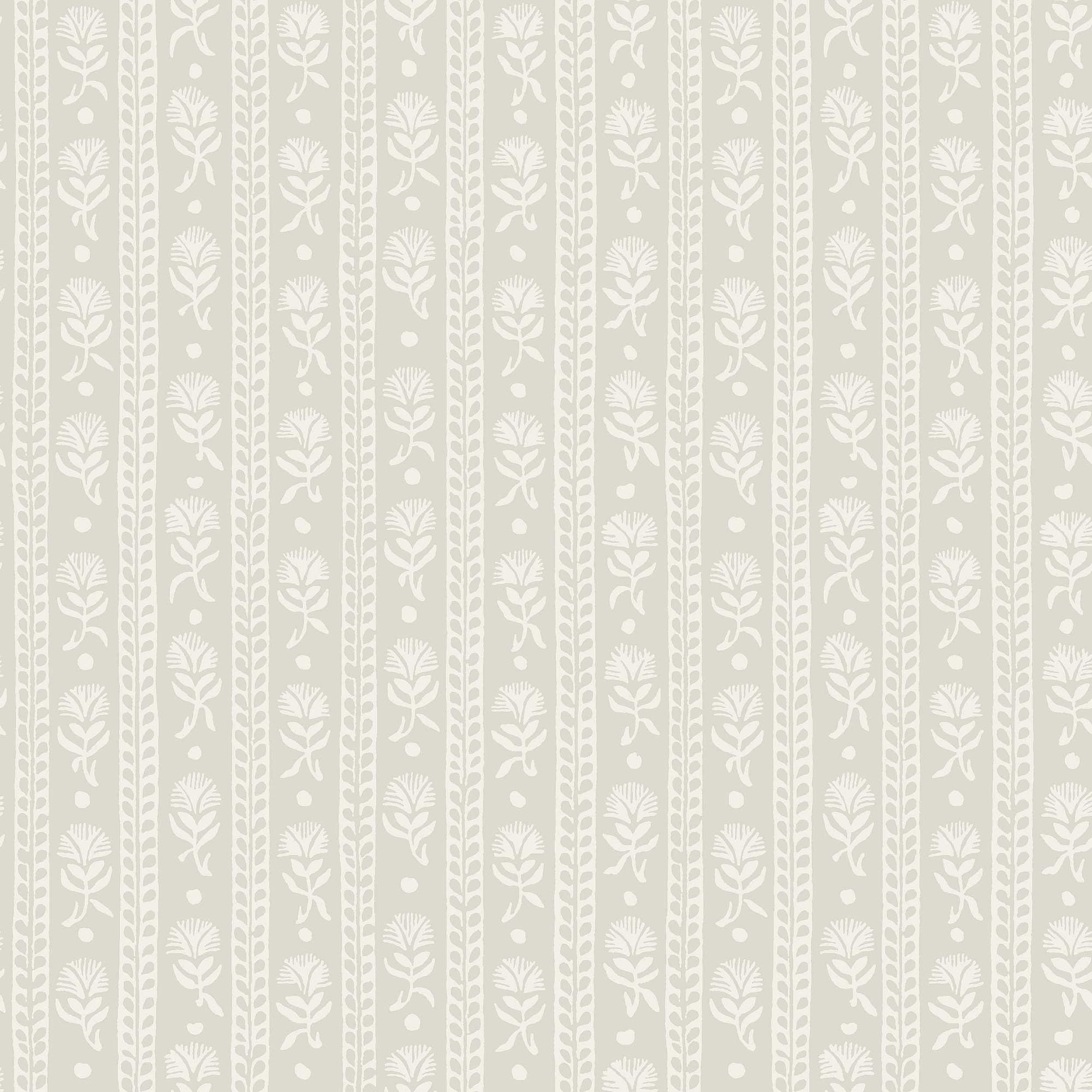8053 Nejlikerand Light Grey Anno II Wallpaper by Boråstapeter