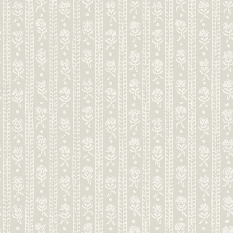8053 Nejlikerand Light Grey Anno II Wallpaper by Boråstapeter