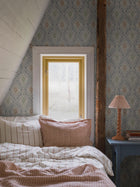 8054 Kvarnholmen Light Blue Anno II Wallpaper by Boråstapeter