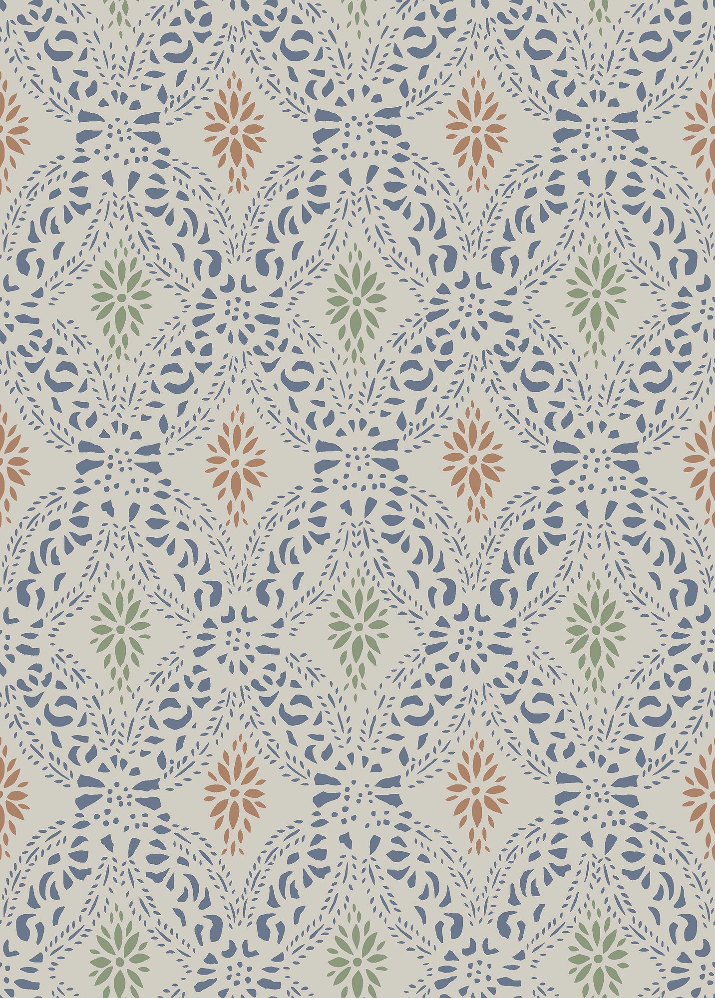 8054 Kvarnholmen Light Blue Anno II Wallpaper by Boråstapeter