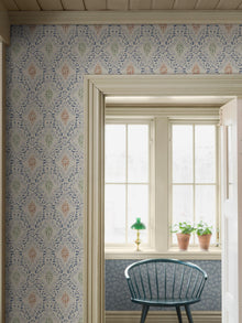 8054 Kvarnholmen Light Blue Anno II Wallpaper by Boråstapeter