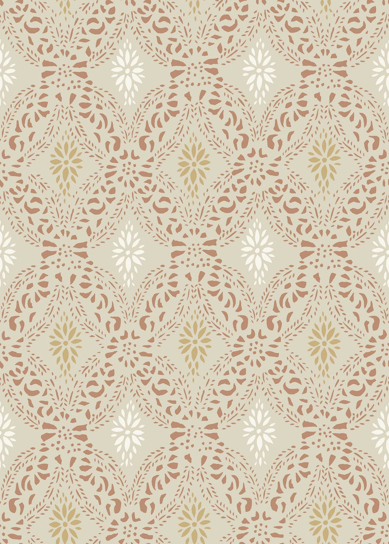 8055 Kvarnholmen Light Red Anno II Wallpaper by Boråstapeter