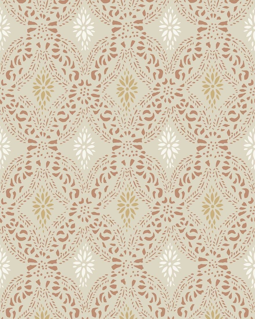 8055 Kvarnholmen Light Red Anno II Wallpaper by Boråstapeter