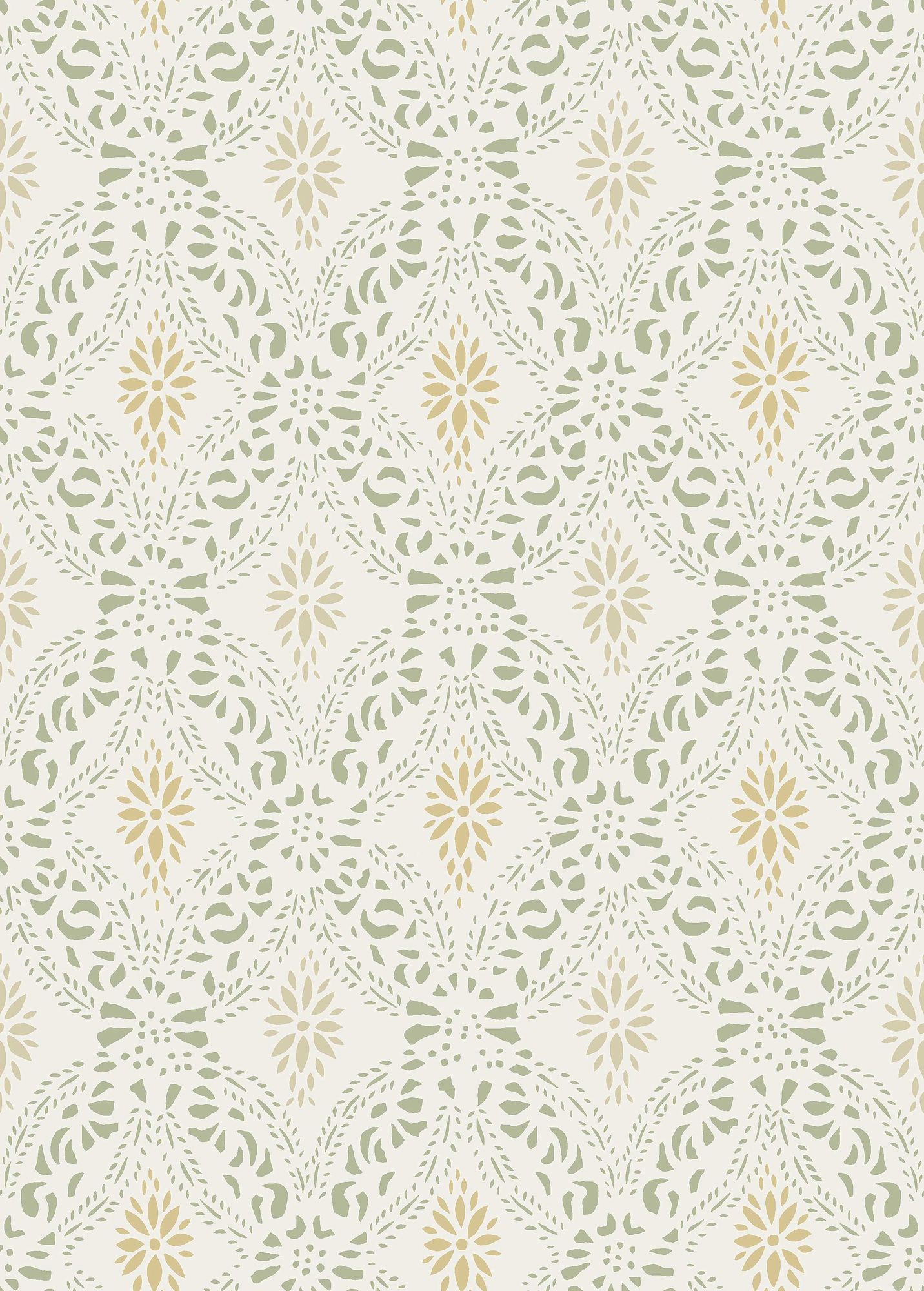8056 Kvarnholmen Light Green Anno II Wallpaper by Boråstapeter