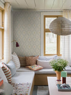 8056 Kvarnholmen Light Green Anno II Wallpaper by Boråstapeter
