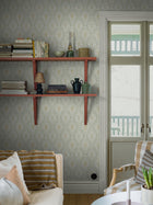 8056 Kvarnholmen Light Green Anno II Wallpaper by Boråstapeter