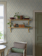 8056 Kvarnholmen Light Green Anno II Wallpaper by Boråstapeter