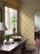 8057 Tengbergska Light Yellow Anno II Wallpaper by Boråstapeter