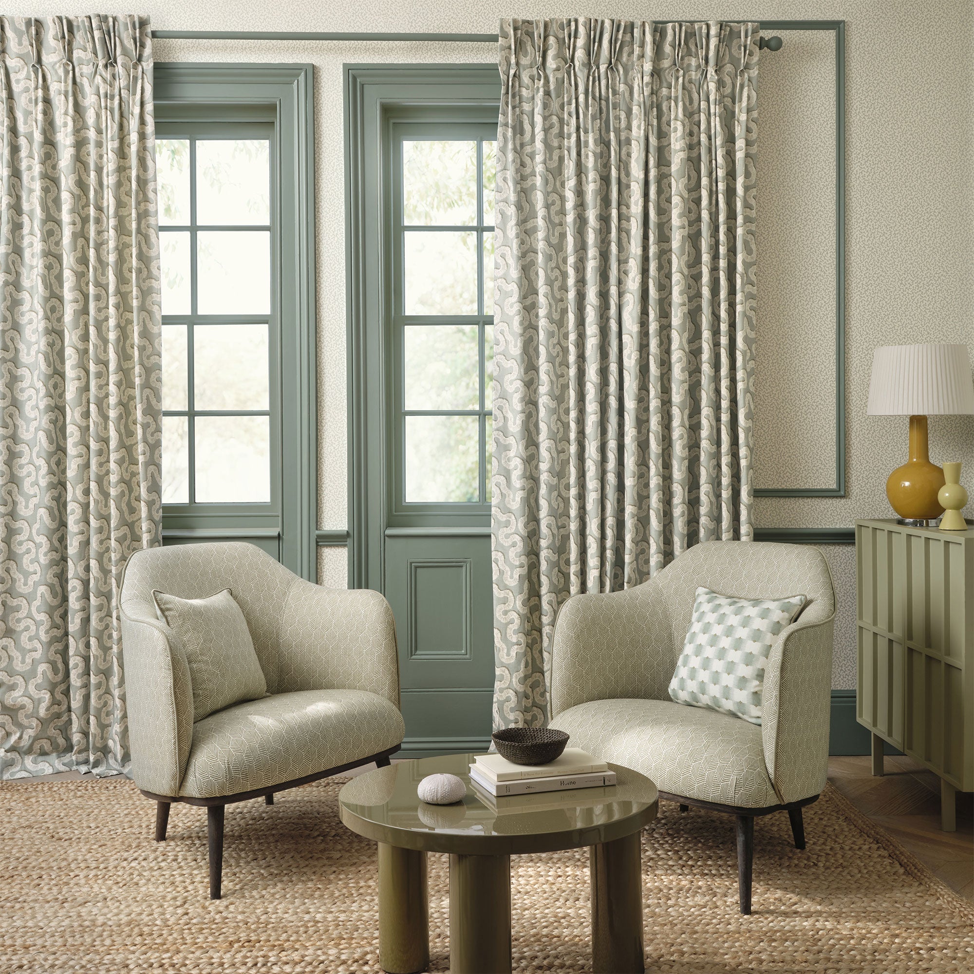 Kezia Aubin Copper Fabric by Romo