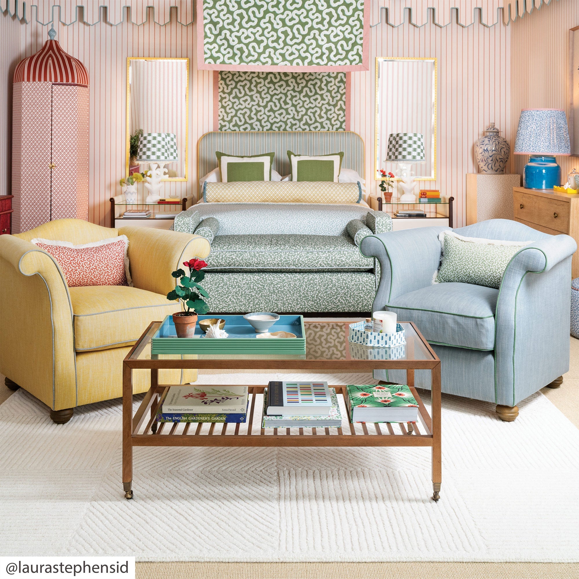 Kezia Aubin Matcha Fabric by Romo
