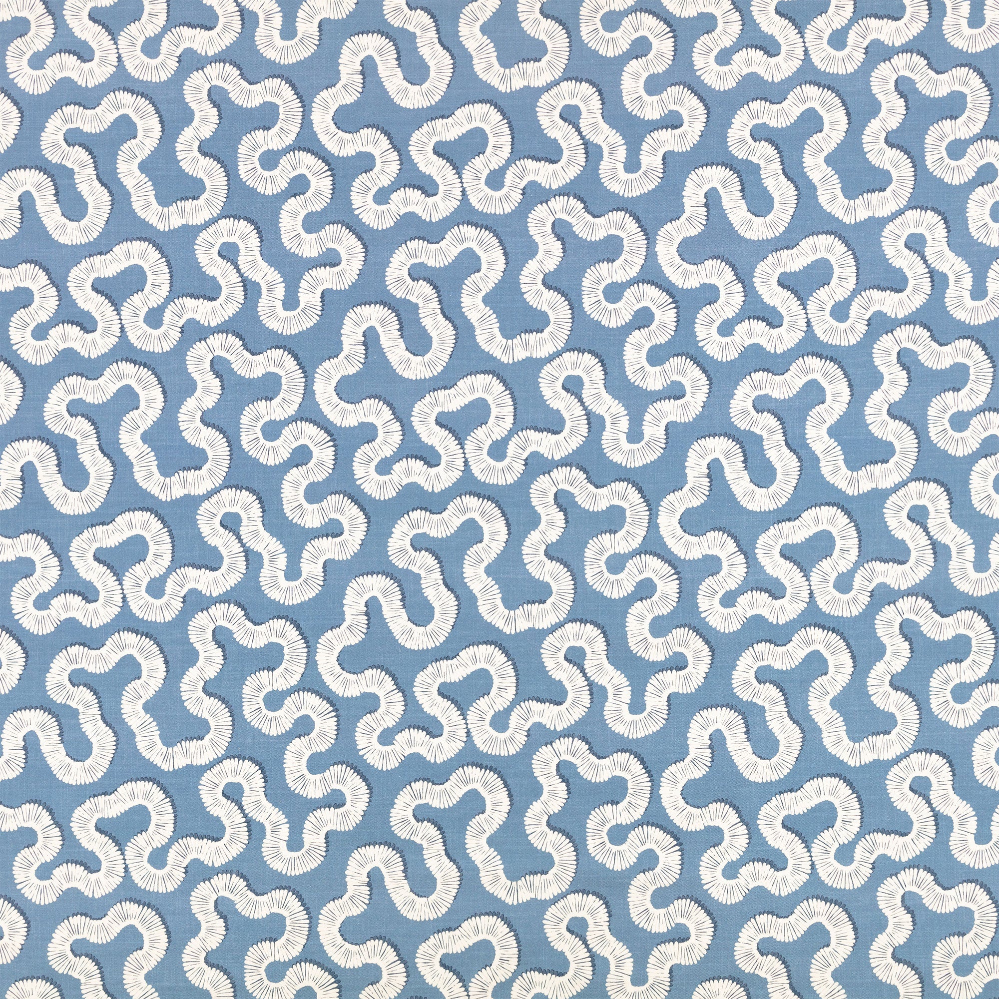 Kezia Aubin Boathouse Blue Fabric by Romo