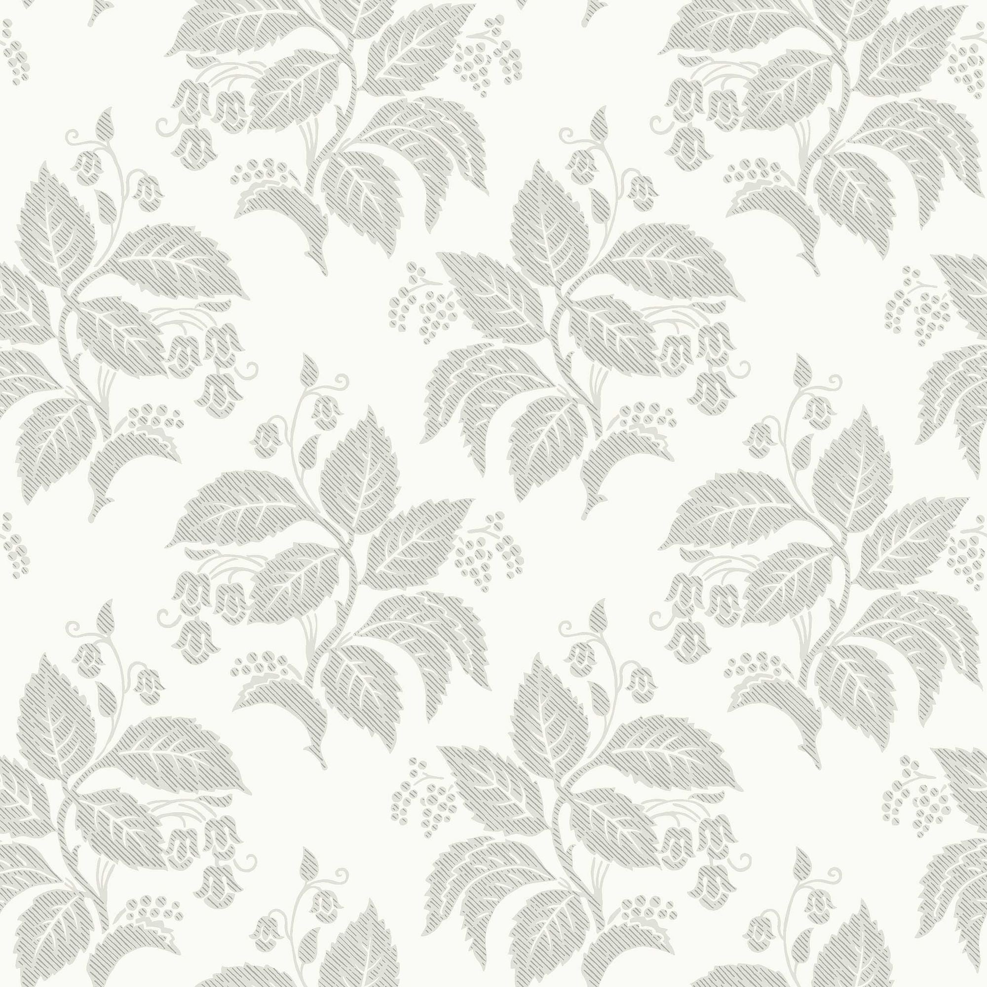 8058 Tengbergska Light Grey Anno II Wallpaper by Boråstapeter
