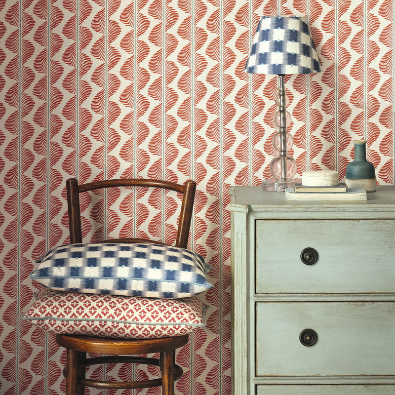 Ziri Aubin Buxton Blue Fabric by Romo