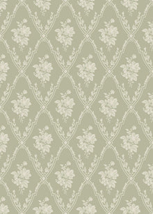 8059 Västigårn Light Green Anno II Wallpaper by Boråstapeter